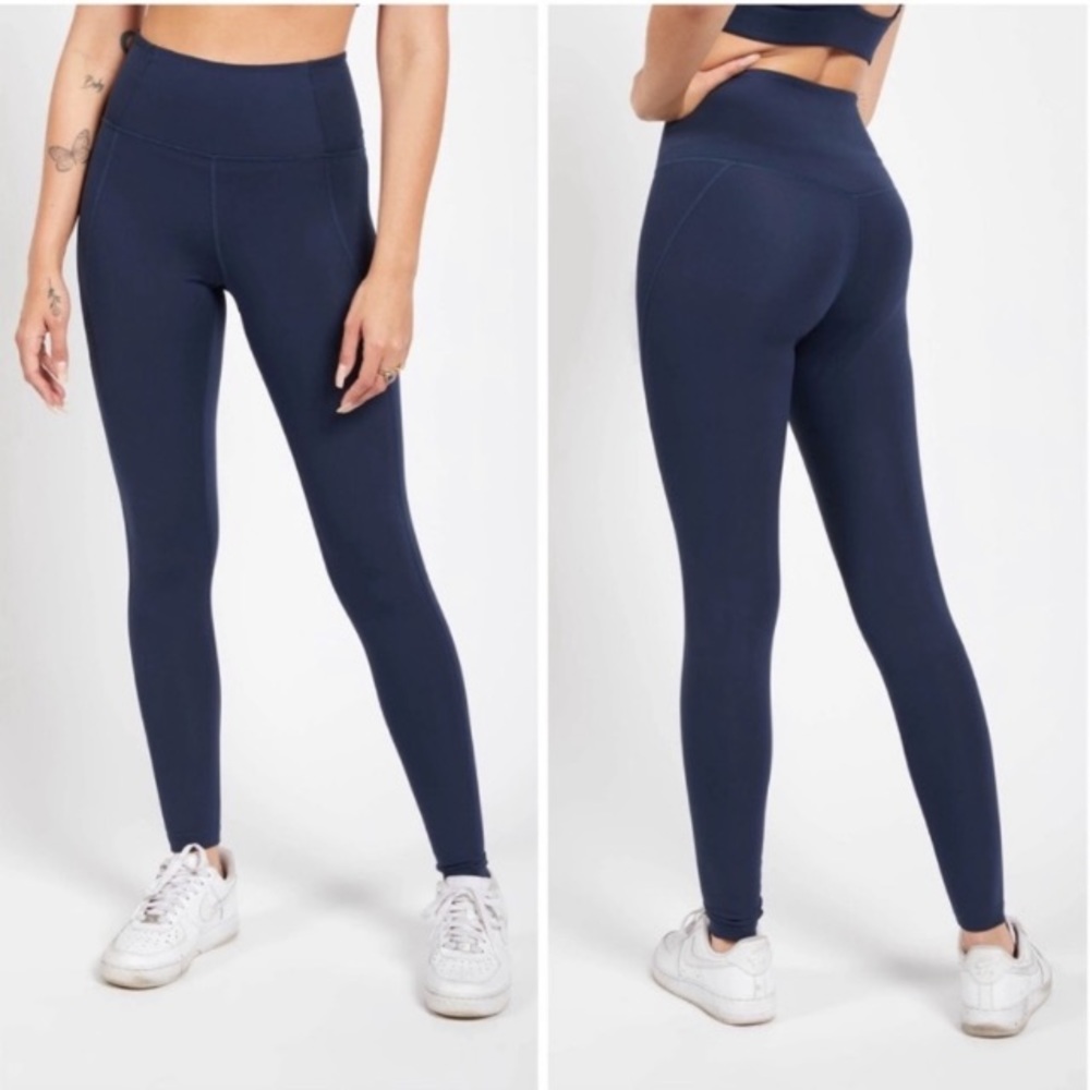 Donating 12/1 - Girlfriend Collective High Waist Blue Leggings Size XS